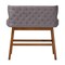 Baxton Studio Gradisca Modern Grey Fabric Button-tufted Upholstered Bar Bench Banquette 122-6753 - alternate 5